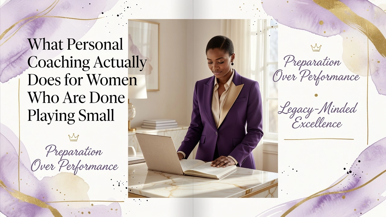 Professional header image for list-based article: What Personal Coaching Actually Does for Women Who Are Do...