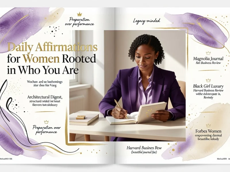 Professional header image for list-based article: Daily Affirmations for Women Rooted in Who You Are