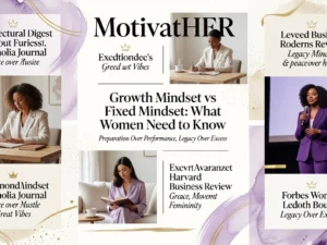 Professional header image for comparison analysis: Growth Mindset vs Fixed Mindset: What Women Need to Know