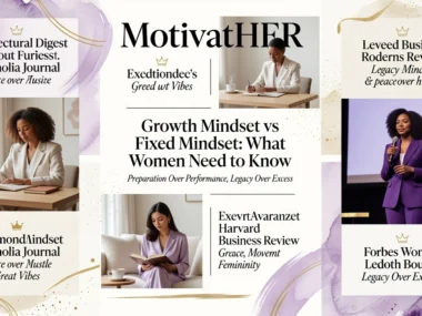 Professional header image for comparison analysis: Growth Mindset vs Fixed Mindset: What Women Need to Know