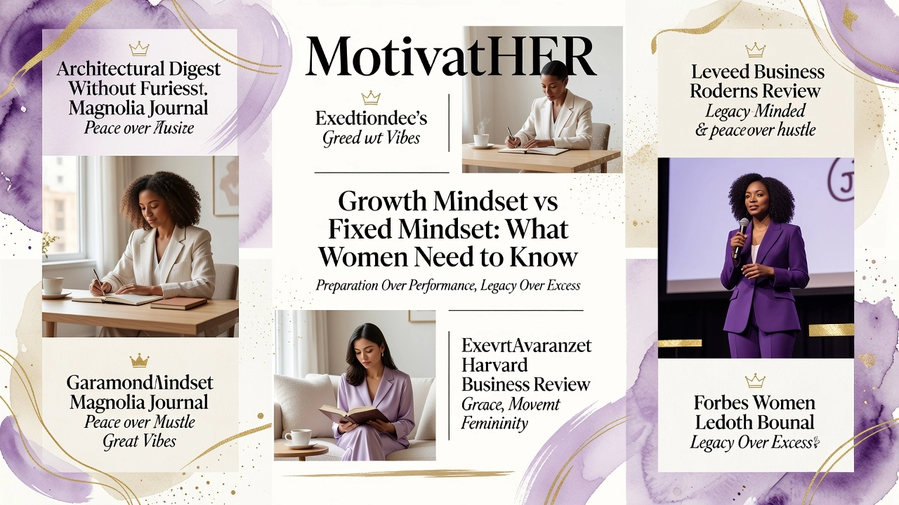 Professional header image for comparison analysis: Growth Mindset vs Fixed Mindset: What Women Need to Know