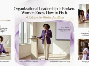 Professional header image for industry analysis: Organizational Leadership Is Broken. Women Know How to Fi...