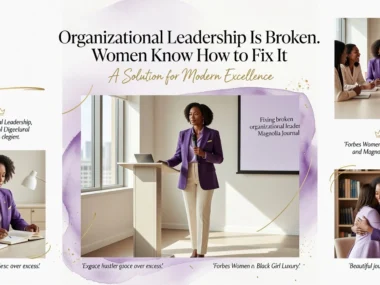 Professional header image for industry analysis: Organizational Leadership Is Broken. Women Know How to Fi...