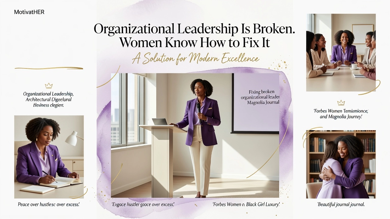 Professional header image for industry analysis: Organizational Leadership Is Broken. Women Know How to Fi...